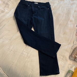 Good American Dark Indigo Straight-Leg Jeans
